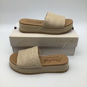Blowfish Malibu Marshlo Rope Platform Espadrille Slide Sandals Size 7.5M New